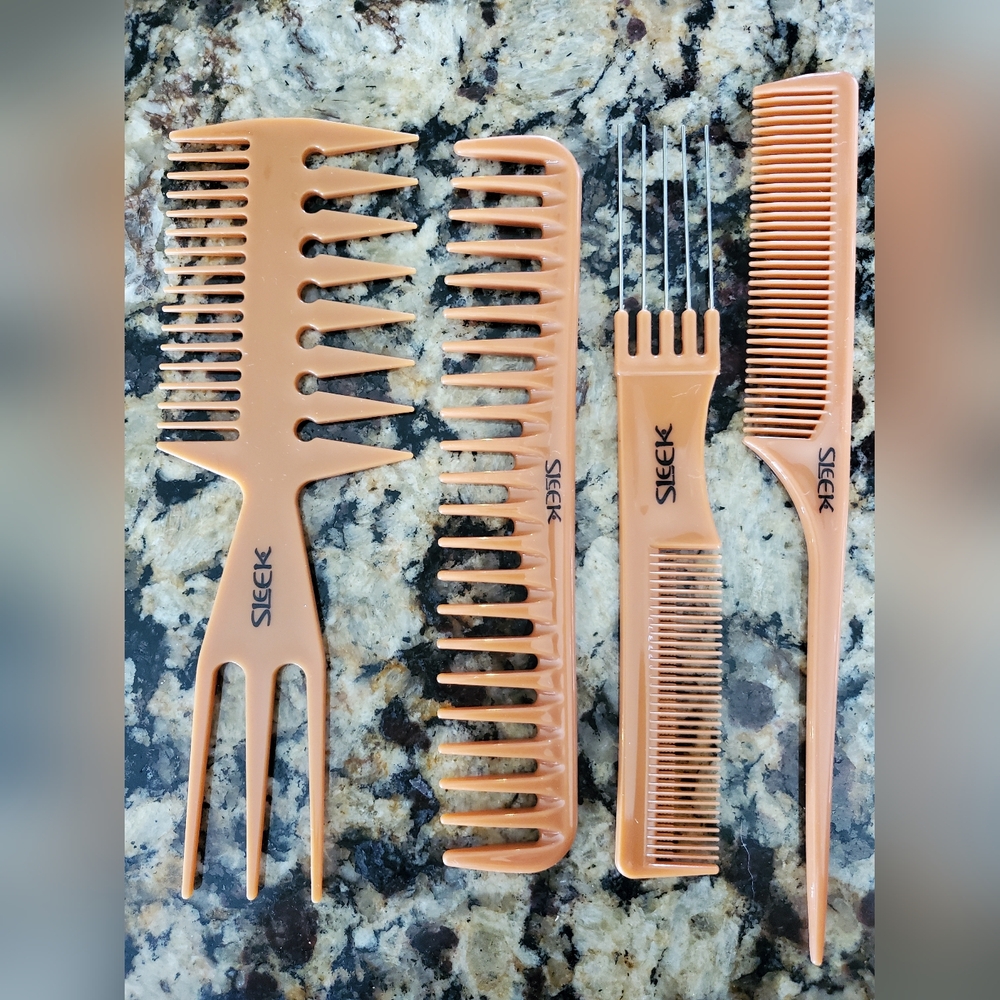 5pcs Sleek hair brushes - Picture 3 of 3